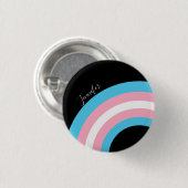 Transgender Rainbow Pride Custom Button (Vorne & Hinten)
