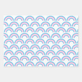 Transgender Rainbow Prilag-Muster Geschenkpapier Set (Vorderseite 2)