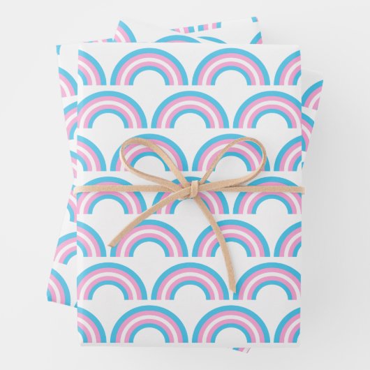 Transgender Rainbow Prilag-Muster Geschenkpapier Set (Beispiel)