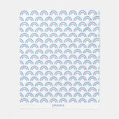 Transgender-Regenbogen-Flagge Personalisiert Fleecedecke (Vorderseite)