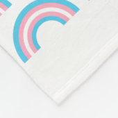 Transgender-Regenbogen-Flagge Personalisiert Fleecedecke (Ecke)