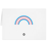 Transgender Regenbogen-Preiskarte (Rückseite Horizontal)