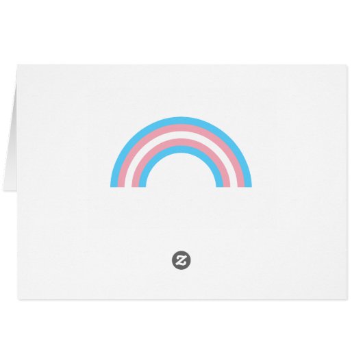Transgender Regenbogen-Preiskarte (Rückseite Horizontal)