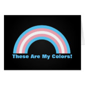 Transgender Regenbogen-Preiskarte (Vorderseite (Horizontal))