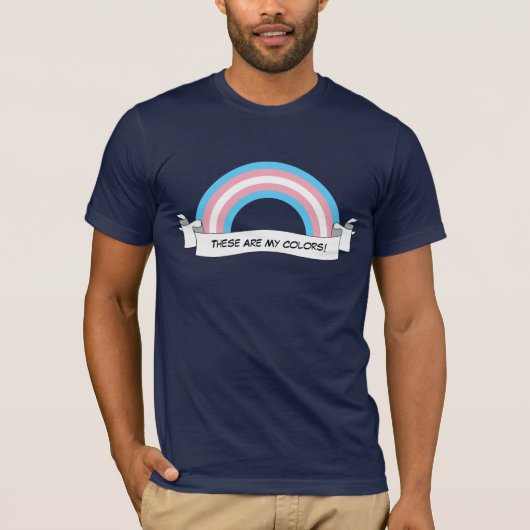 Transgender Regenbogen Stolz T-Shirt (Vorderseite)