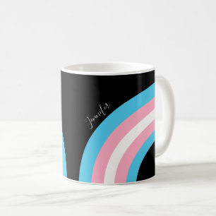 Transgender-Regenbogenfarben-Flag Kaffeetasse