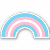 Transgender-Regenbogenfarbenflagge Aufkleber (Vorderseite)