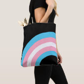 Transgender-Regenbogenfarbenflagge Tasche (Von Nahem)