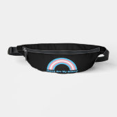 Transgender Regenbogenstolz Bauchtasche (Vorderseite)