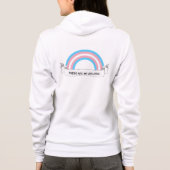 Transgender Regenbogenstolz Hoodie (Rückseite)