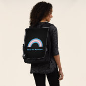 Transgender Regenbogenstolz Rucksack (Ausgewaschen)