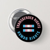 Transgender Rights Equal Human Rights Button (Vorne & Hinten)