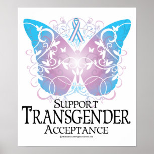 Transgender-Schmetterling Poster