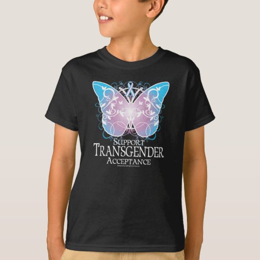 Transgender-Schmetterling T-Shirt (Vorderseite)