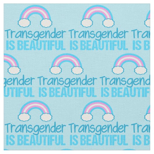 Transgender schöne Regenbogen Blau Rosa Weiß Stoff (Nahaufnahme)