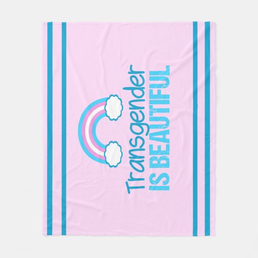 Transgender-schöner Regenbogen Fleecedecke (Vorderseite)