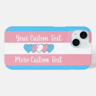 Transgender-Stolperflagge mit Text Case-Mate iPhone Hülle