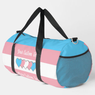 Transgender-Stolperflagge mit Text Duffle Bag