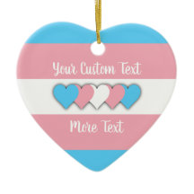 Transgender-Stolperflagge mit Text