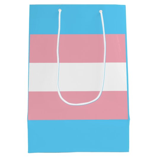 Transgender-Stolperflagge Mittlere Geschenktüte (Rückseite)