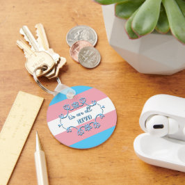 Transgender-Stolperflagge Wir alle sind menschlich Schlüsselanhänger