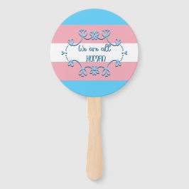 Transgender-Stolperflagge Wir sind alle Menschen Fächer