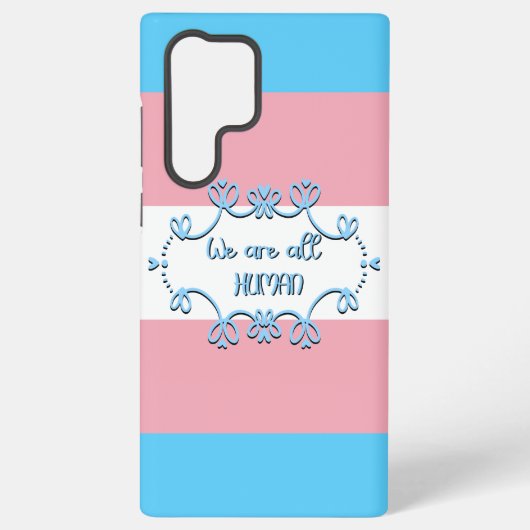 Transgender-Stolperflagge Wir sind alle Menschen Samsung Galaxy Hülle (Rückseite)