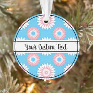 Transgender-Stolz-Blaue Blume Ornament