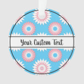 Transgender-Stolz-Blaue Blume Ornament (Vorderseite)
