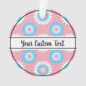 Transgender-Stolz-Blume Ornament (Vorderseite)