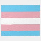 Transgender-Stolz-Flagge Fleecedecke (Vorderseite (Horizontal))