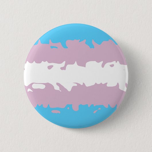 Transgender-Stolz-Flagge (flockig) Button (Vorderseite)