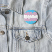 Transgender-Stolz-Flagge (flockig) Button (Beispiel)