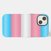 Transgender-Stolz-Flagge iPhone Hülle (Rückseite (Horizontal))