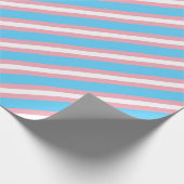 Transgender-Stolz-Flagge - LGBT Geschenkpapier (Ecke)