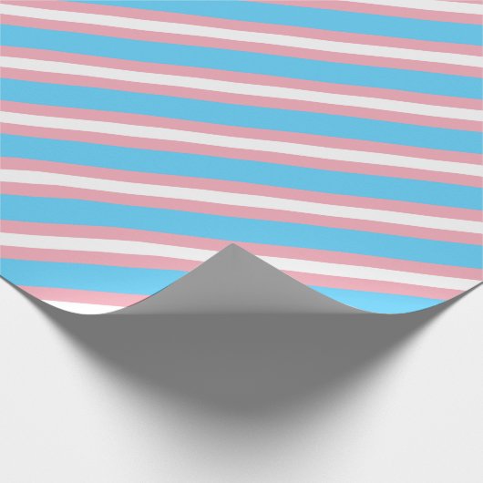 Transgender-Stolz-Flagge - LGBT Geschenkpapier (Ecke)