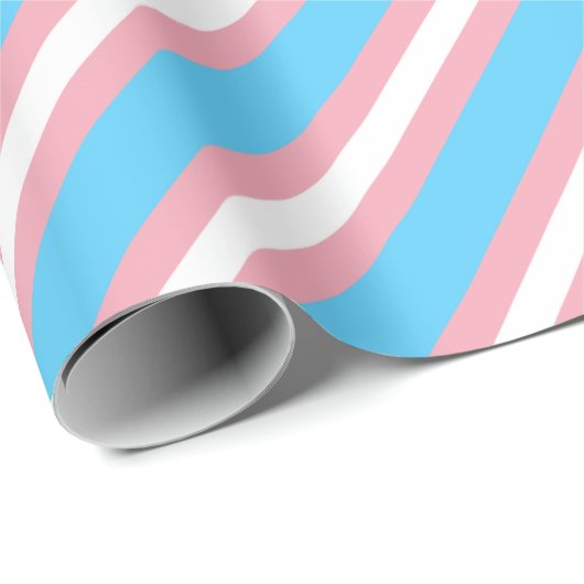 Transgender-Stolz-Flagge - LGBT Geschenkpapier (Rolleneckpunkt)