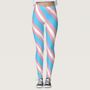 Transgender-Stolz-Flagge - LGBT Regenbogen Leggings