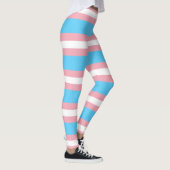 Transgender-Stolz-Flagge - LGBT Regenbogen Leggings (Rechts)
