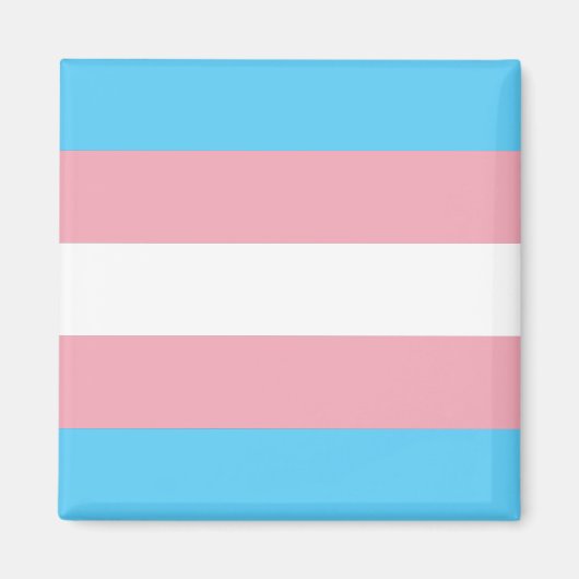 Transgender-Stolz-Flagge Magnet (Vorne)
