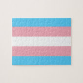 Transgender-Stolz-Flagge Puzzle (Horizontal)