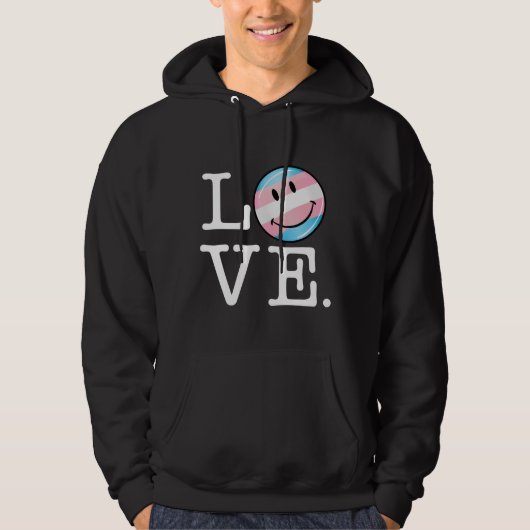 Transgender-Stolz-Flaggen-Liebe Hoodie (Vorderseite)