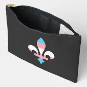 Transgender-Stolz Fleur-de-lis Zubehörtasche (Offen)