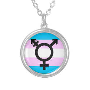 Transgender-Stolz-Halskette Versilberte Kette