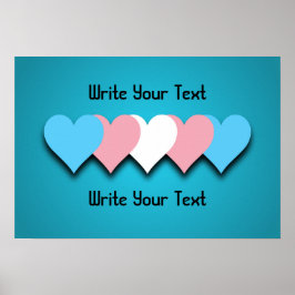 Transgender Stolz Herz Poster