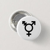 Transgender-Stolz-Knopf (Symbol) Button (Vorne & Hinten)
