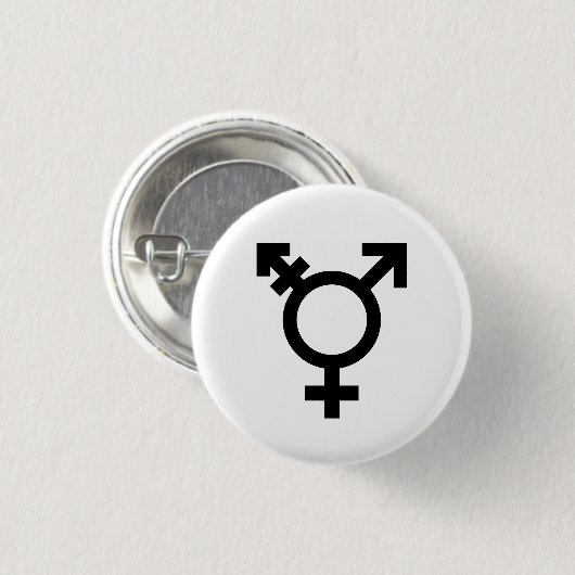 Transgender-Stolz-Knopf (Symbol) Button (Vorne & Hinten)