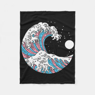 Transgender Stolz Lgbtq Trans Flagge - Japanische Fleecedecke