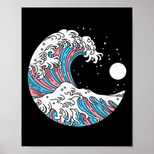 Transgender Stolz Lgbtq Trans Flagge - Japanische Poster