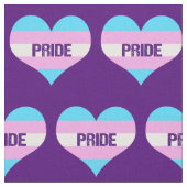 Transgender-Stolz-Liebe-Herzen Stoff (Nahaufnahme)